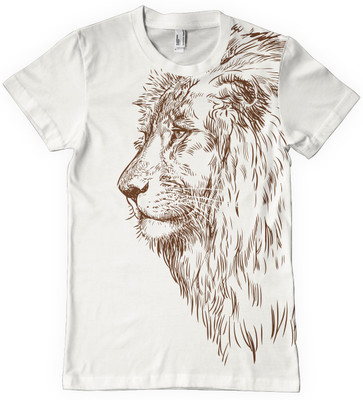 

DNA Graphic Print Men's Round Neck White T-Shirt