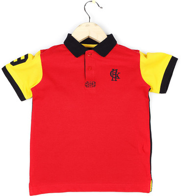 

Chalk by Pantaloons Boys Solid T Shirt(Red, Pack of 1