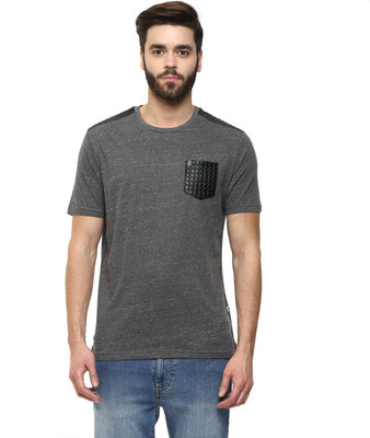 

Fritzberg Printed Men' Round Neck Grey T-Shirt