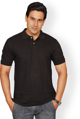 

Nation Polo Club Solid Men's Polo Neck Black T-Shirt