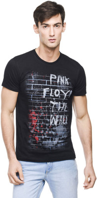 

Pink Floyd Printed Men' Round Neck Black T-Shirt