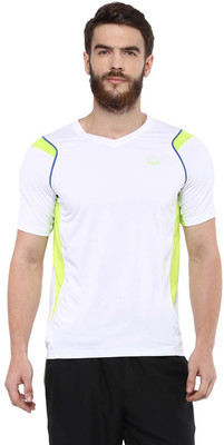 Aurro Solid Men V-Neck White T-Shirt Aurro Solid Men V-Neck White T-Shirt