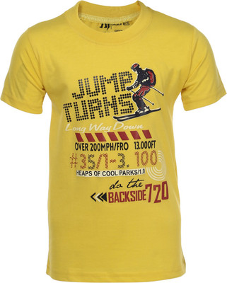 

AJ Dezines Boys Printed Cotton T Shirt(Yellow, Pack of 1