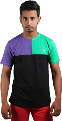 

Spur Self Design Men's Round Neck Multicolor T-Shirt