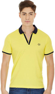 

Cloak & Decker Solid Men's Polo Neck Yellow T-Shirt
