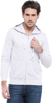 

Parx Solid Men's Hooded Grey T-Shirt