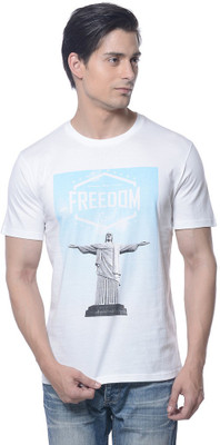 

Carve Printed Men's Round Neck White T-Shirt