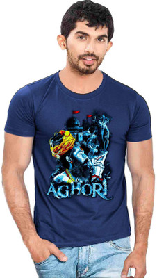 

Wear Your Opinion Printed Men's Round Neck Blue T-Shirt