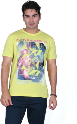 

Proline Graphic Print Men's Round Neck Grey T-Shirt