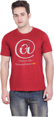 

Tantra Graphic Print Men's Round Neck Red T-Shirt