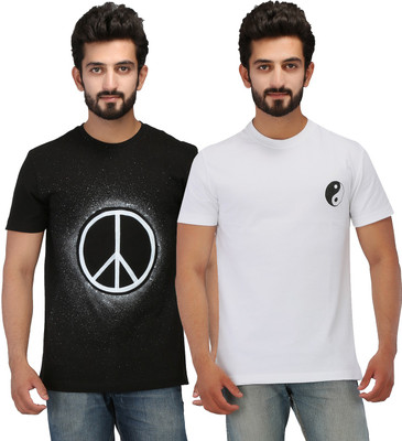 

Rang Rage Printed Men' Round Neck Multicolor T-Shirt(Pack of 2