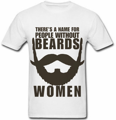 SayItLoud Printed Men' Round Neck White T-Shirt