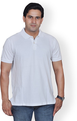 

Nation Polo Club Solid Men's Polo Neck White T-Shirt