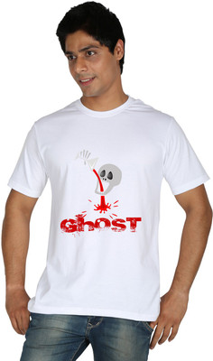 

Trendster Printed Men' Round Neck White T-Shirt
