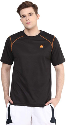 

Aurro Solid Men's Round Neck Black T-Shirt