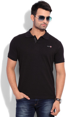 

Pepe Jeans Solid Men's Polo Neck Black T-Shirt