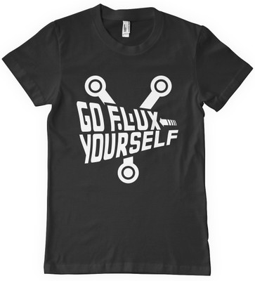 

DNA Graphic Print Men's Round Neck Black T-Shirt