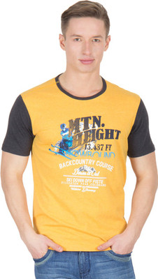

Wilkins & Tuscany Solid Men's Round Neck Yellow T-Shirt, Yellow htr