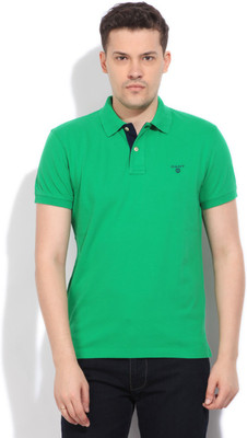 

Gant Solid Men's Polo Neck Green T-Shirt, 320