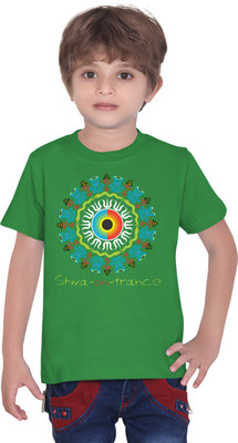 

Tantra Boys Graphic Print Cotton T Shirt(Green)