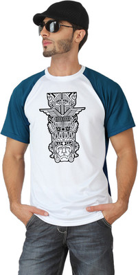 

TRIONIC ACTIVE Graphic Print Men's Round Neck Blue, White T-Shirt
