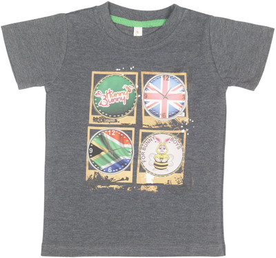 53% OFF on Hunny Bunny Boys Printed T Shirt(Grey, Pack of 1) 53% OFF on Hunny Bunny Boys Printed T Shirt(Grey, Pack of 1)
