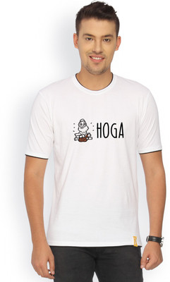 

Campus Sutra Printed Men Round Neck White T-Shirt