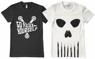

DNA Graphic Print Men' Round Neck Black, White T-Shirt(Pack of 2