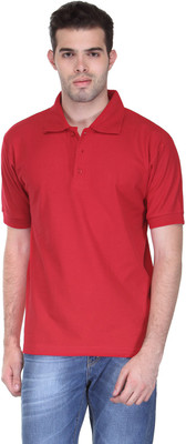 

Scott International Solid Men's Polo Neck Red T-Shirt