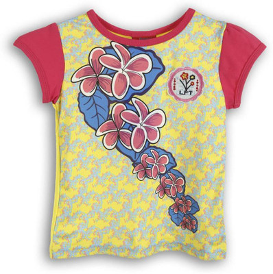 

Lilliput Girls Printed T Shirt(Multicolor, Yellow