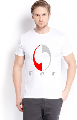 

Trendster Printed Men' Round Neck White T-Shirt