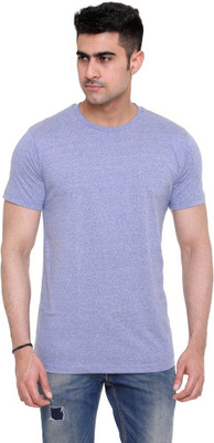 

Colors & Blends Solid Men's Round Neck Blue T-Shirt