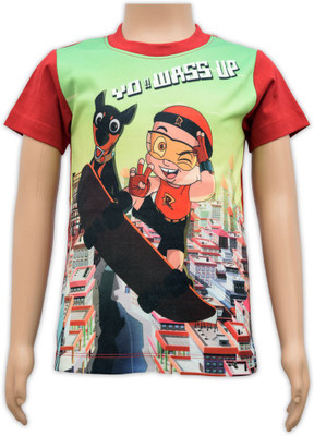 10% OFF on Chhota Bheem Boys Printed Cotton T Shirt(Multicolor