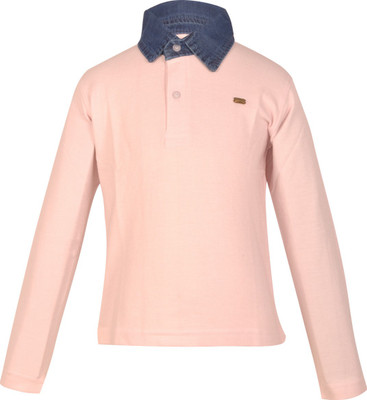 

Gkidz Boys Solid Cotton T Shirt(Pink, Pack of 1
