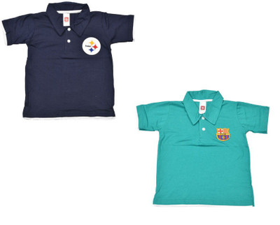 

Indirang Boys Solid T Shirt(Dark Blue, Pack of 2