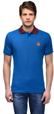 

Canary London Solid Men's Polo Neck Dark Blue T-Shirt, Royal blue