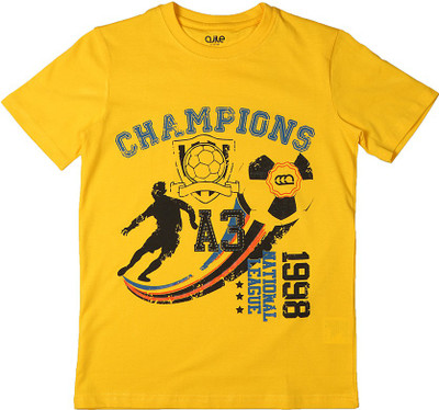 

Ajile by Pantaloons Boys Graphic Print T Shirt(Yellow, Pack of 1