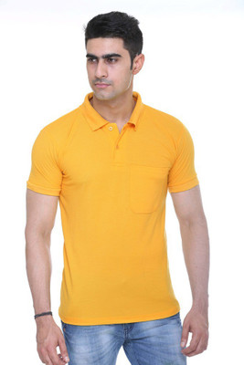 

Colors & Blends Solid Men's Polo Neck Red T-Shirt