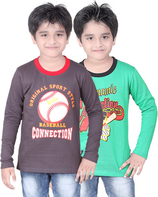 

FabTag - Dongli Boys Printed T Shirt(Multicolor, Pack of 2