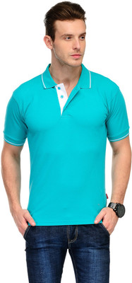 

Scott International Solid Men' Polo Neck Green T-Shirt, Electric green