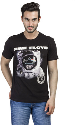 

Pink Floyd Printed Men' Round Neck Black T-Shirt