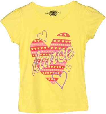 Chalk by Pantaloons Girls Graphic Print T Shirt(Yellow
