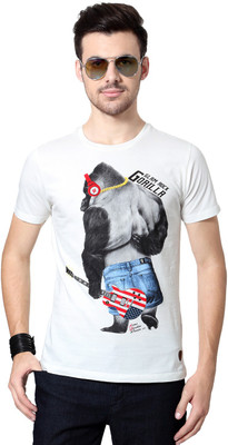 

SF Jeans by Pantaloons Solid Men' Round Neck White T-Shirt, Off white