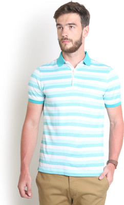 

Blackberrys Self Design Men' Polo Neck Blue T-Shirt, Medium turqu