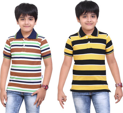 

Dongli Boys Printed T Shirt(Dark Green, Pack of 2), Multicolor