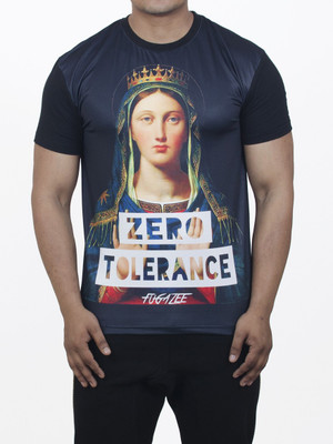 

Fugazee Lifestyle Graphic Print Men's Round Neck Black T-Shirt