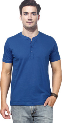 

Gallop Solid Men's Henley Dark Blue T-Shirt, Royal blue