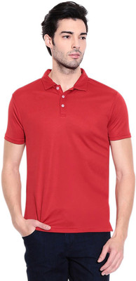 

SFA Solid Men's Polo Neck Red T-Shirt