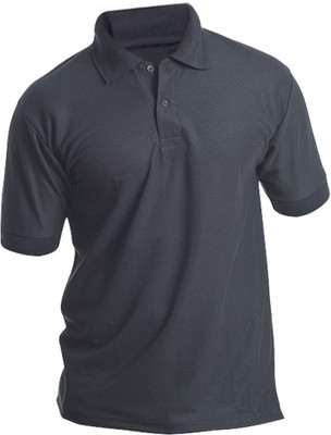 Bainsons Solid Men's Polo Neck Black T-Shirt