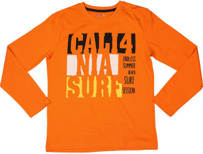 

Poppers by Pantaloons Boys Graphic Print T Shirt(Orange, Pack of 1, Neon yellow